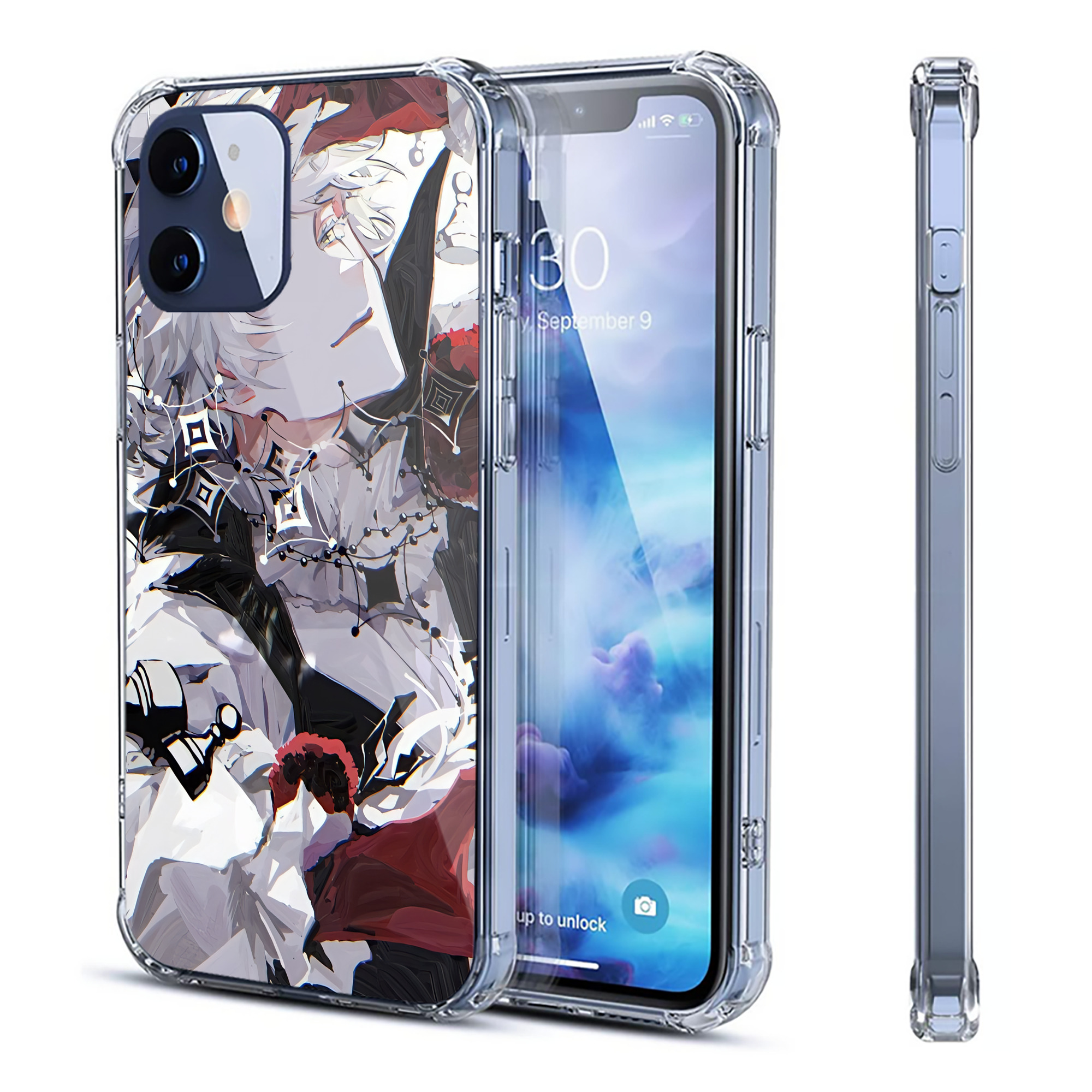 （画像用） 文豪ストレイドッグス Bungo Stray Dogs 【iPhone 12シリーズ対応】透明スマホケース（クリアソフトケース）
